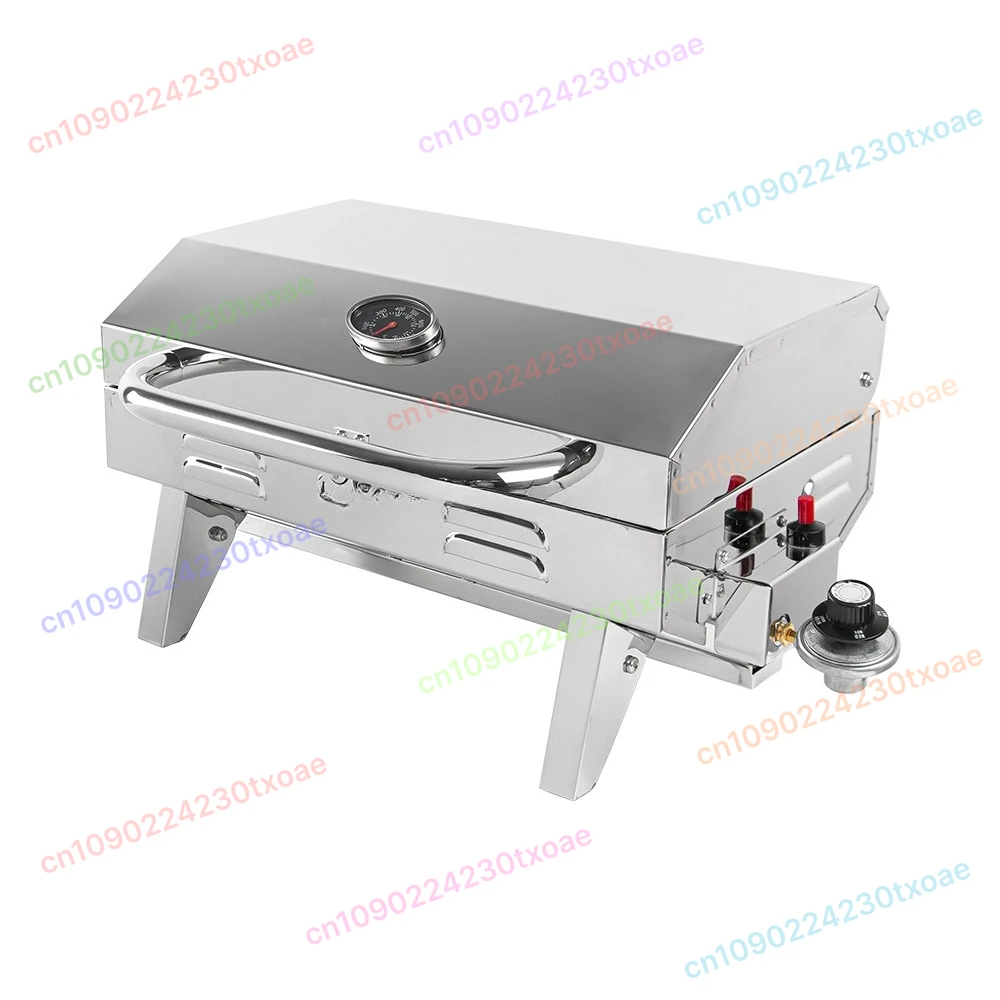 

Custom Marine Portable BBQ Grill 12000 BTU - Stainless Steel Gas Grill for Yacht Boat Outdoor