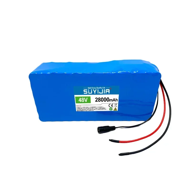 48V 13S6P Rechargeable Lithium Battery Pack High Power Power Lithium Battery 18650 28000mAh Suitable for Electric Vehicles