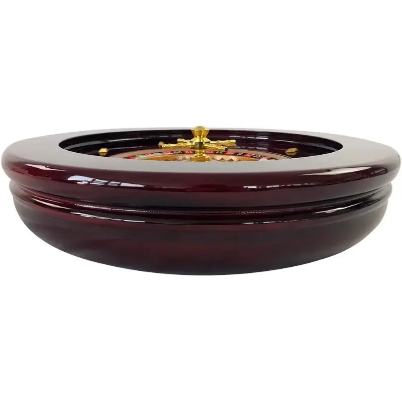 Yuanhe Deluxe Roulette Radsatz-20 Zoll Casino Grade Hochglanz Roulette Spiel Set mit 2 Bällen Pillen