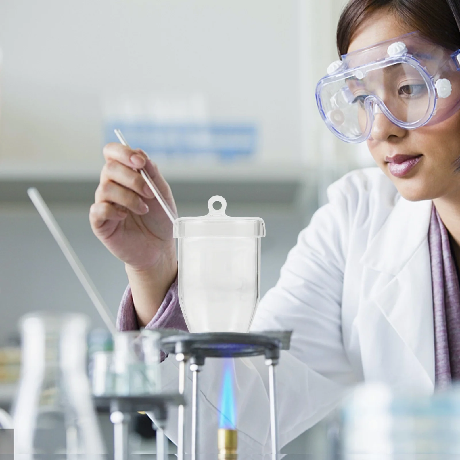 1Pcs Quartz Crucible Melting Crucible High Temperature Furnace Metal Smelting Cup for Lab Refining Use Metal Smelting Cup