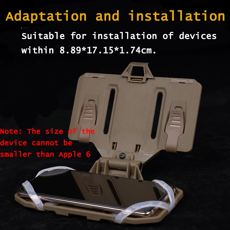 Imagem -06 - Tactical Folded Navigation Board Acessórios Airsoft Militar Bolsa de Caça para Telefone Equipamento Molle Vest Exército cs Wargame