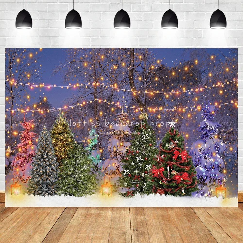 

Зимний фон с рождественскими елками, снежный лес, детский семейный фон для фотосессии, рождественский фестиваль, реквизит для фотостудии для маленьких и взрослых