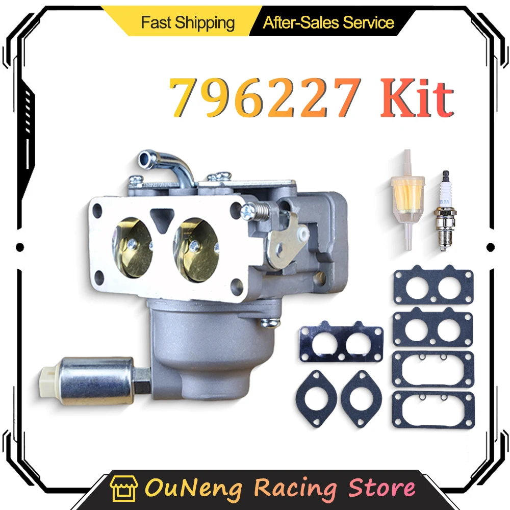 

Motoforti Carburetor Kit 796227 for Briggs&Stratton 796227 796258 796997 Lawn Tractor V-Twin 407777 40N877 40R877