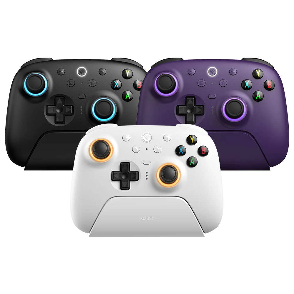 8Bitdo Black Ultimate Wireless Controller Gamepad With 8Speed Exclusive Technology Tmr Rgb Lighting Size 2