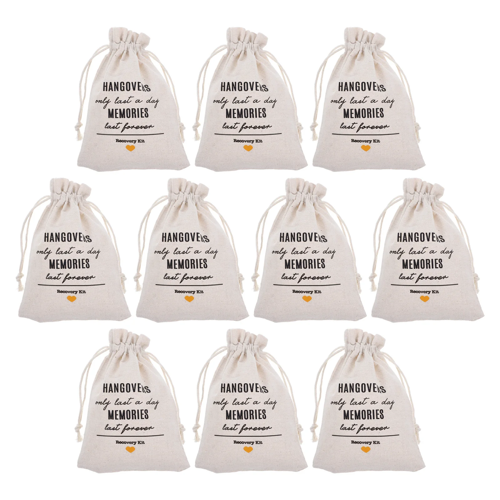 

10pcs Bags Bachelorette Party Favors Drawstring Pouch For Bridal Shower Wedding Emergency Kit Party Supplies