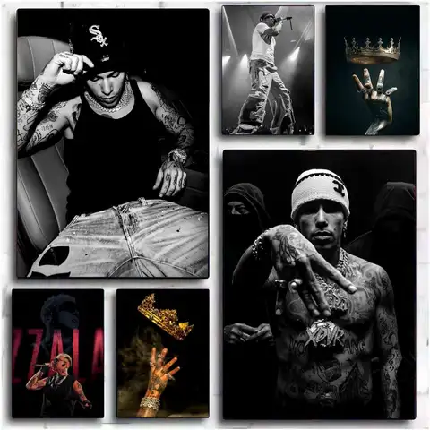 Rapper S-Sfera Ebbasta Singer cool Painting Calligraphy Canvas Poster Wall Art interior Hallway Home Decoration Holiday Gifts