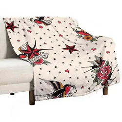 Tattoo flash pattern N 1 Throw Blanket Furry Extra Large Throw Blankets