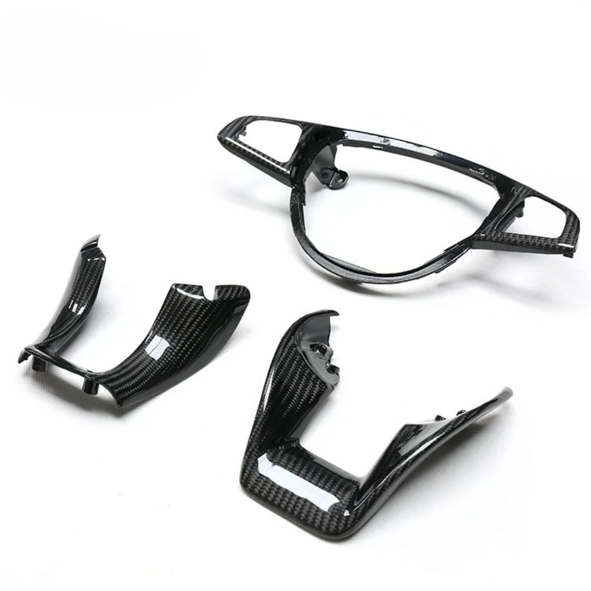 

Suitable for Mercedes Benz W205 C200 C63 CLA GLA45 Carbon Fiber Steering Wheel Cover Plate
