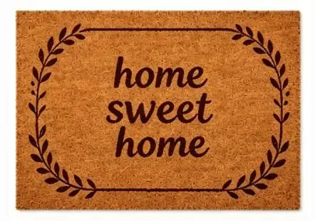 

Custom Sweet Home Doormat 40x60cm Polypropylene Non Slip Dirt Trapping Entryway Mat Olive Wreath Easy Clean Indoor Outdoor