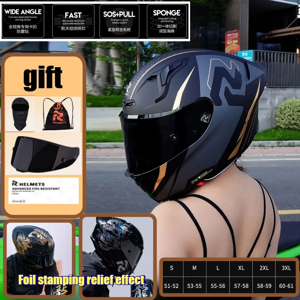 

Мотоциклетный шлем-интеграл для женщин, летний, всесезонный, универсальный гоночный шлем Moto Casco Capacete с технологией горячего тиснения