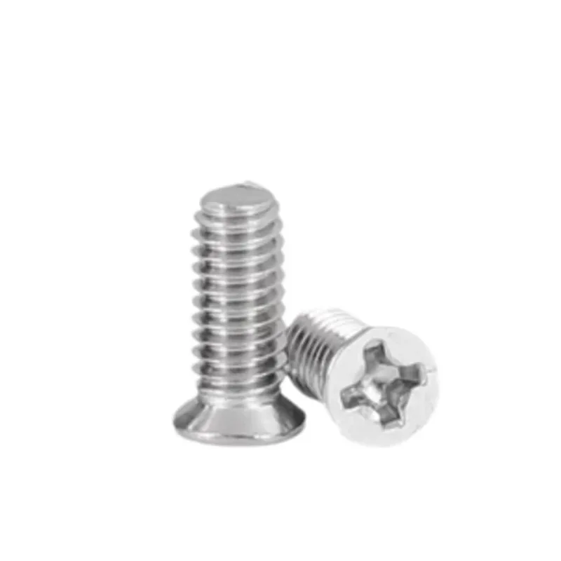 

304 Stainless Steel M6 Small Head Thin Countersunk Cross Recessed Screw Non-Standard