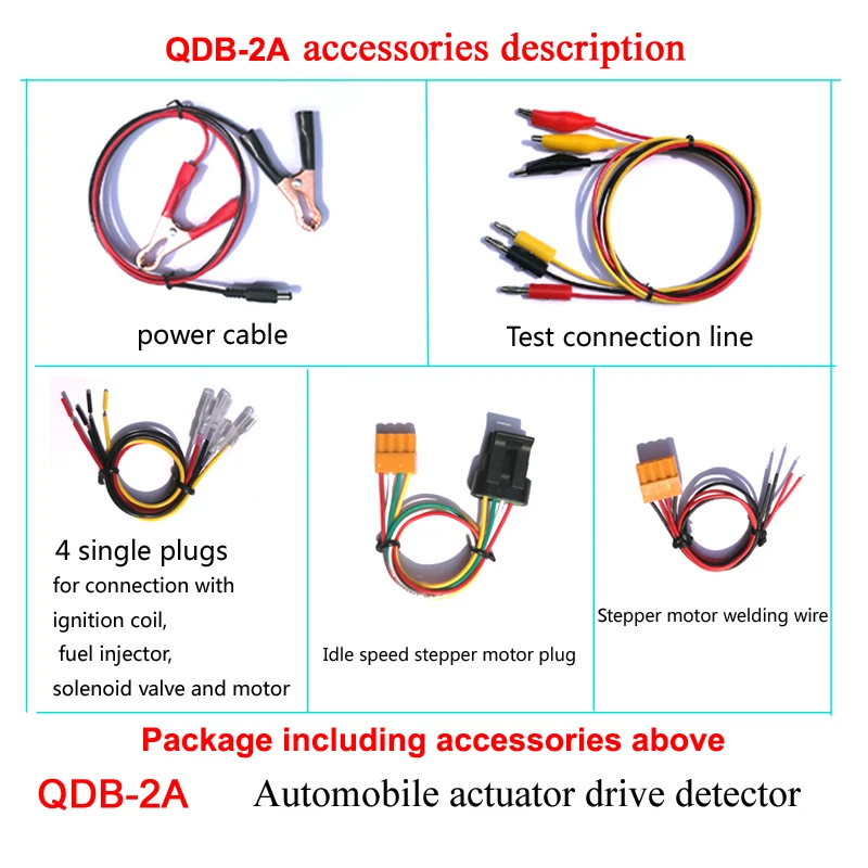 Upgrade QDB-2A 3A Automobile Ignition Coil Tester Car Idle Stepping Motor Solenoid Valve Injector Actuator Fault Detector Driver