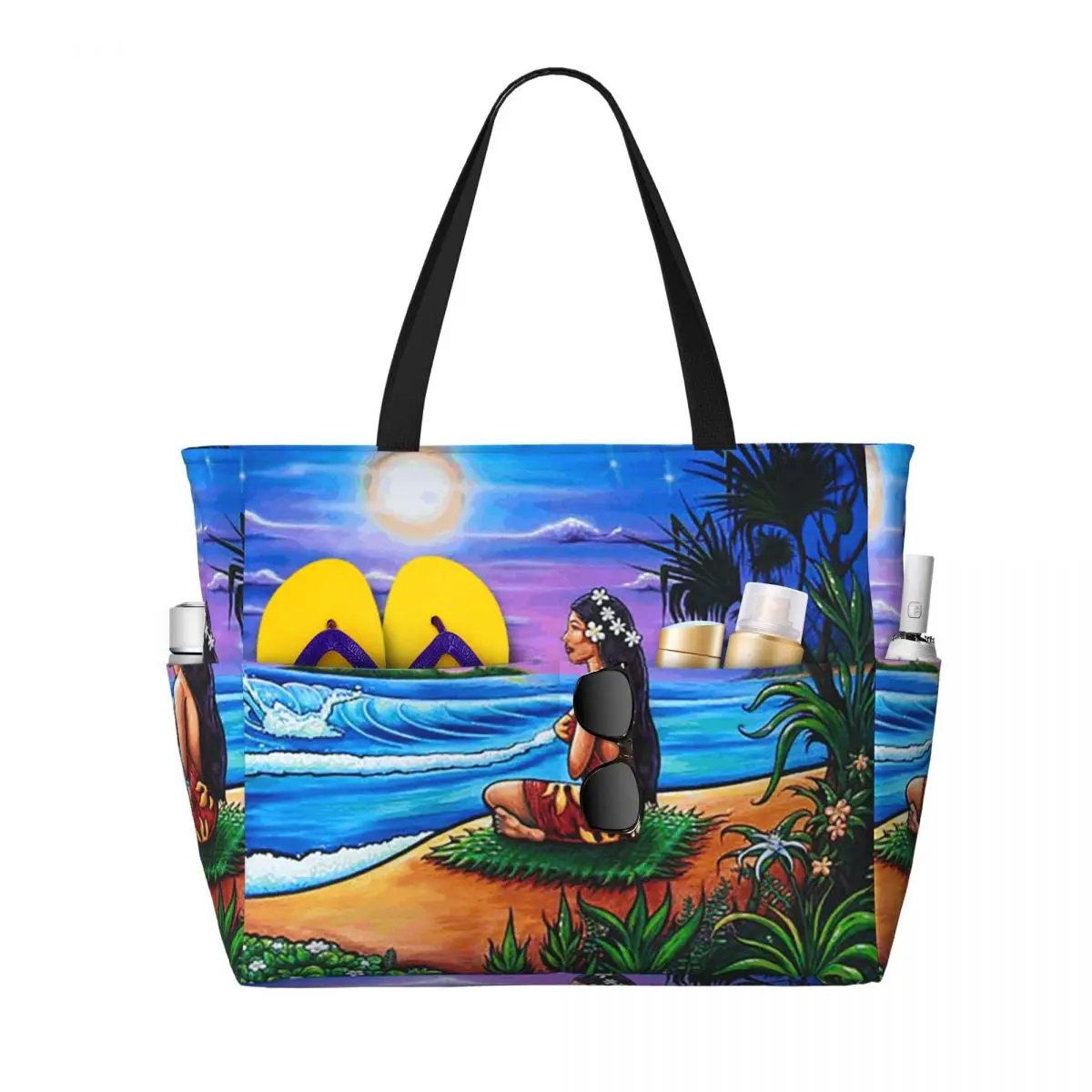 

Hinano Tahiti Beach Tote Bag Sport Gym Yoga Duffle Large Tote Bag Women Travel Bag Fitness bag