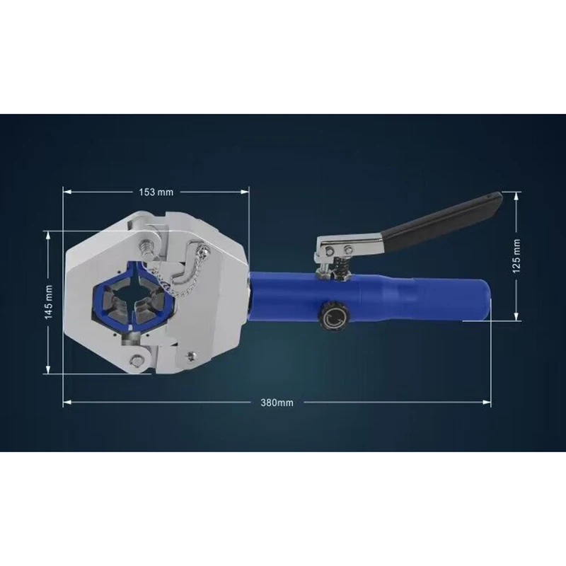 Hose Crimping Tool Hydraulic Hose Crimper Manual A/C Hose Crimper Kit Air Conditioning
