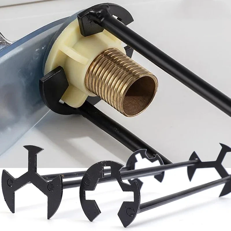 

5-in-1 Sink Wrench Multifunctional Carbon Steel Faucet Key Plumbing Pipe Wrench Bathroom Kitchen Sink Repair Set Hardware Tools