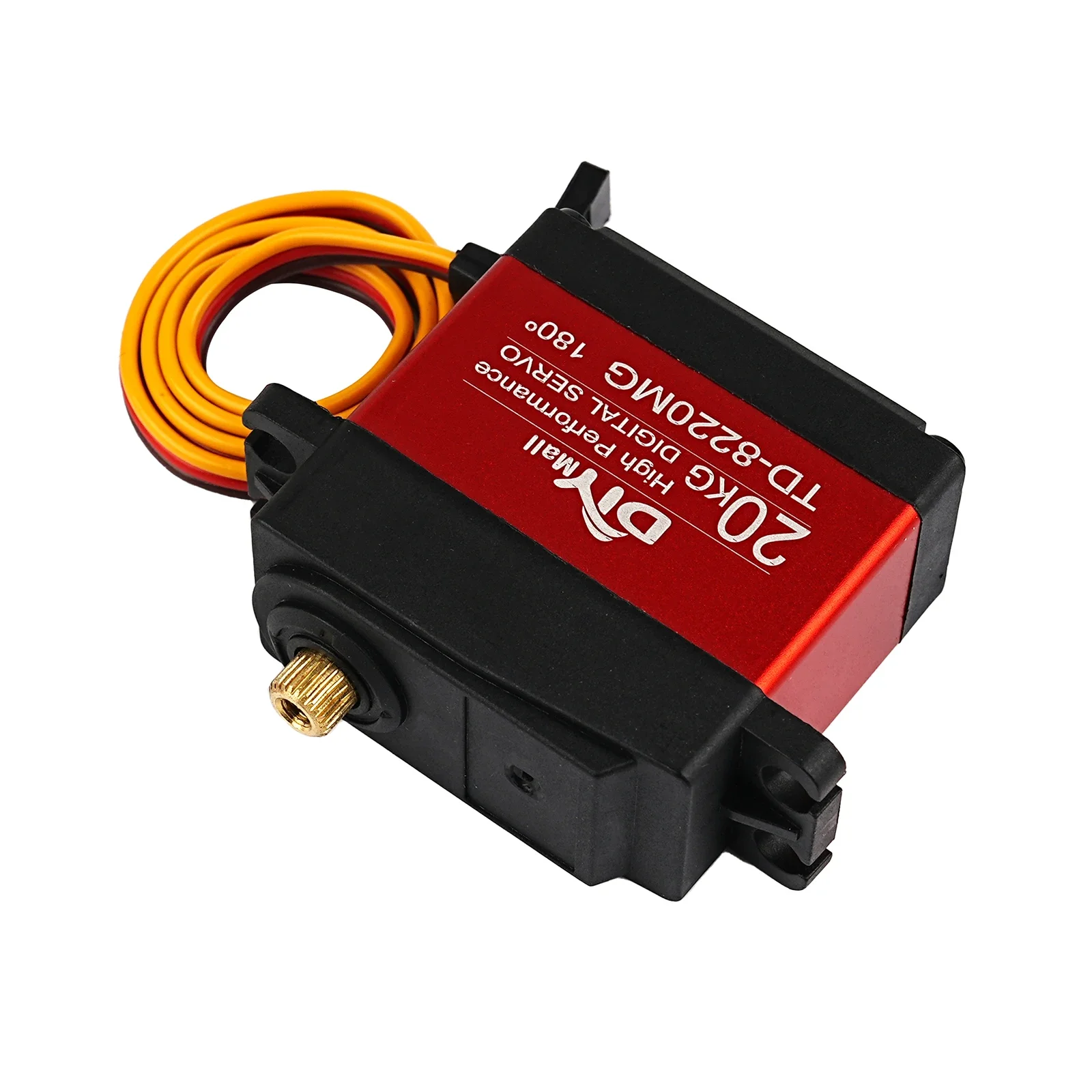 4 SZT. TD-8220MG Serwo Cyfrowe Jednoosiowe Pół-metalowe Wysokoobrotowe z Przekładnią Metalową, Odpornym na Przegrzanie i Blokowanie, Moment Obrotowy 20kg, do Samochodów RC i Robotów