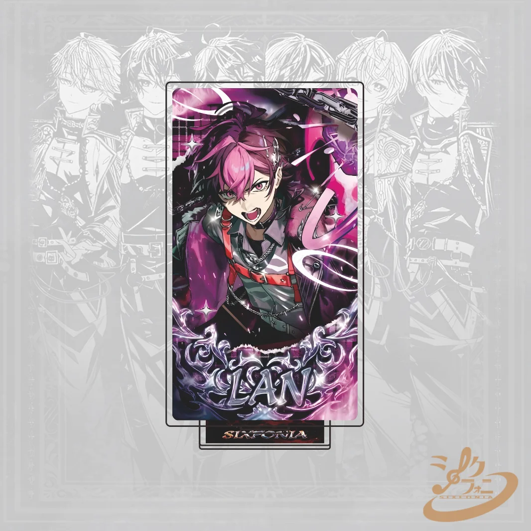 Sixfonia Anime Acrylic Stand Lan Mikoto Himazu Ameno Kosame HD Print Character 15cm Standee Desk Decor Collectible Gift Keychain