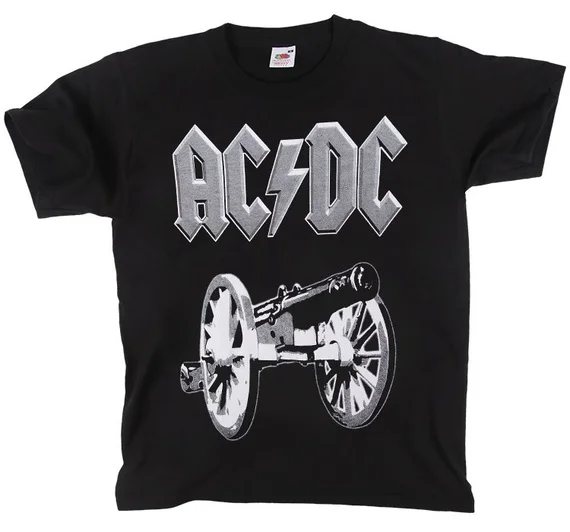 2026 Fashionable short sleeved sports T-shirt with ACDC print, fashionable and breathable, suitable for daily wear