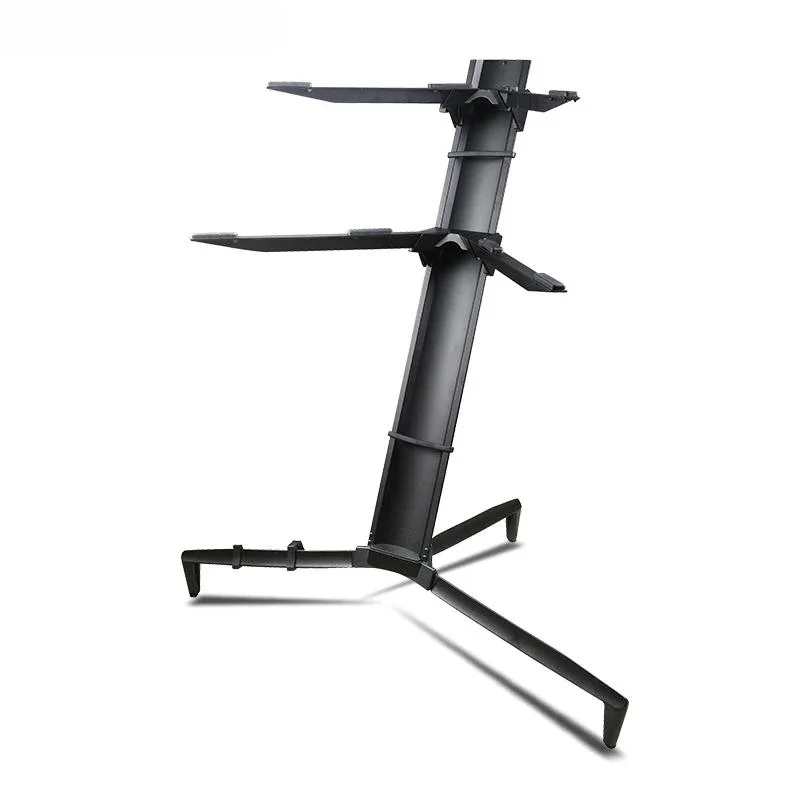 

Высококачественная двухслойная подставка для электронных органов, универсальный синтезатор для клавиатуры, электрическое пианино, двухрядный алюминиевый сплав