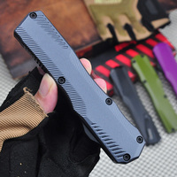 KS9000 OTFKnife D2 Full / Serrated Blade Zinc Alloy Handle Survival Outdoor Hunting Tactical Defense Knives Camping EDC Tools
