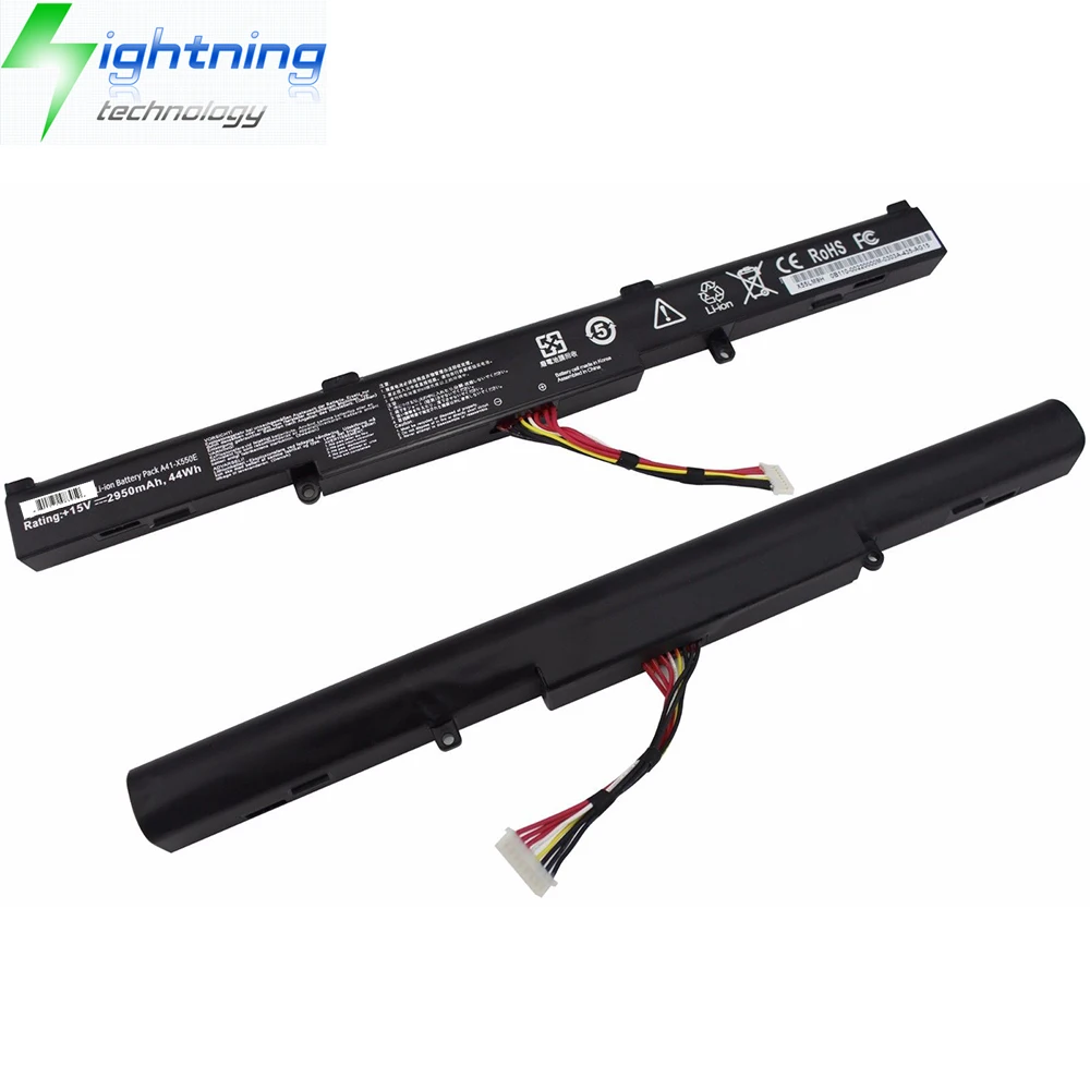 Imagem -03 - Asus-bateria Original do Portátil da Asus A41-x550e 15v 2950mah X450jf X550z X550za X751m X750j Série F751mj Novo