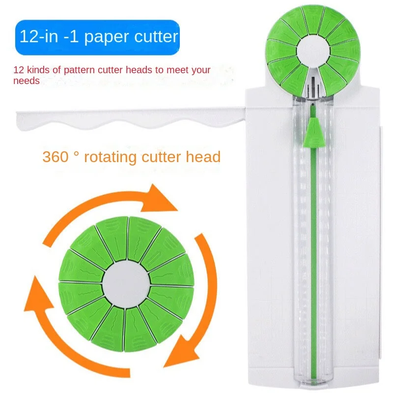 

Guillotina 12 en 1 How To Use A3 A4 Cutter Paper Trimmer With 12 Different Shapes Multifunctional Paper Cutter 360° rotation