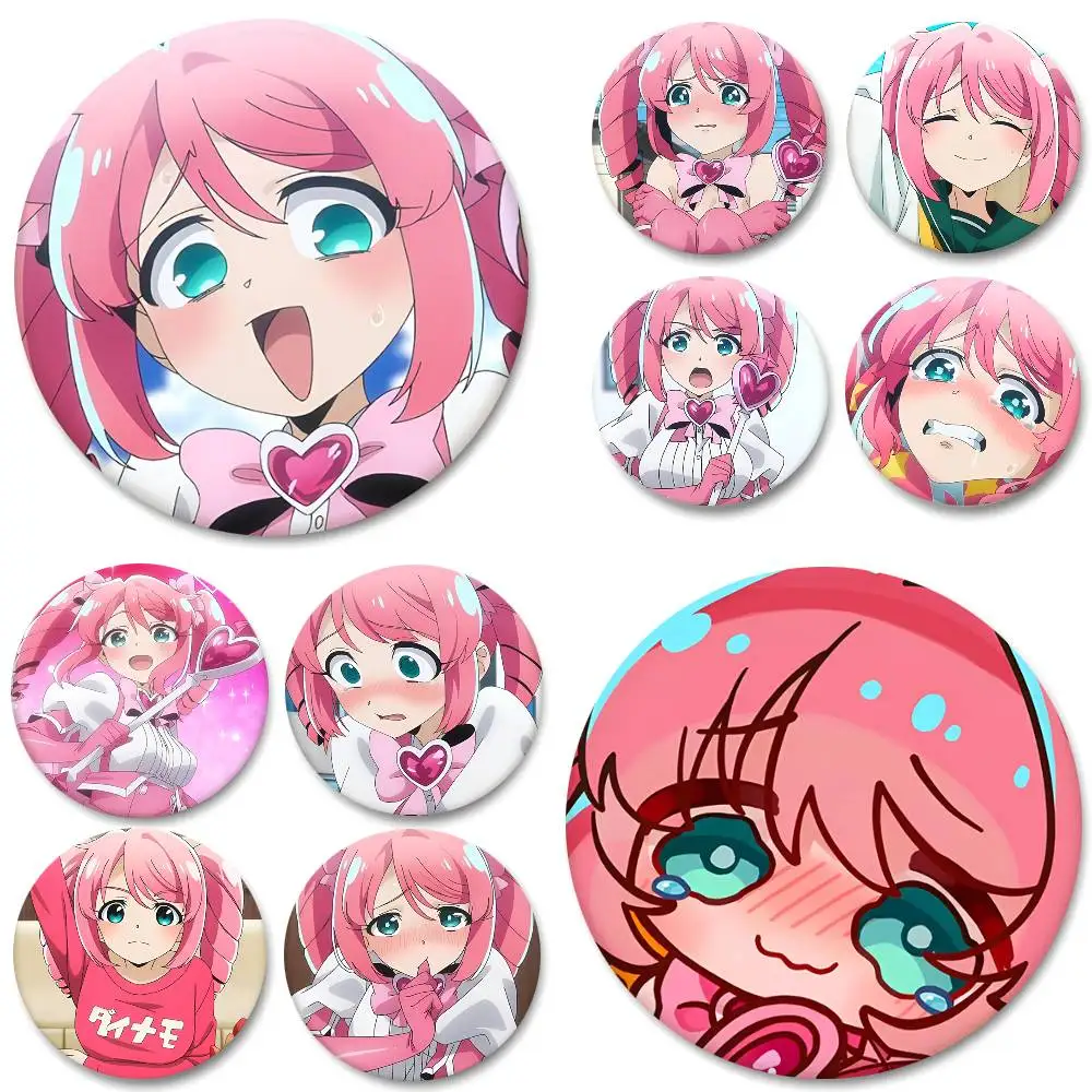 Anime Mahou Shoujo Ni Akogarete Hanabishi Haruka Rundes Abzeichen Kreative Brosche Kleidung Rucksack Accessoires Anstecknadel