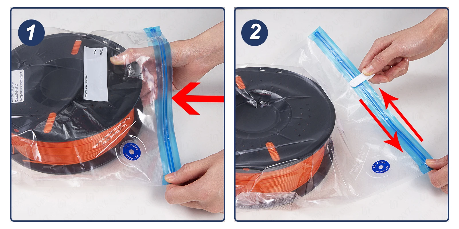 3D Printer Filament Storage Bag PLA Filament Vacuum Bag Dryer Safekeep Humidity Resistant Sealing Bags Keep Filament Dry Sealed