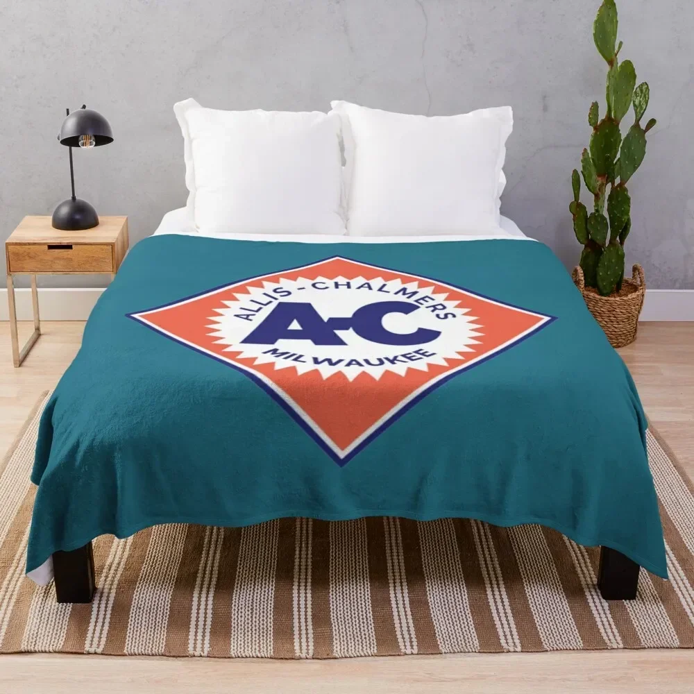 Allis Chalmers retro diamond logo 1919 Throw Blanket Picnic Decoratives Blankets