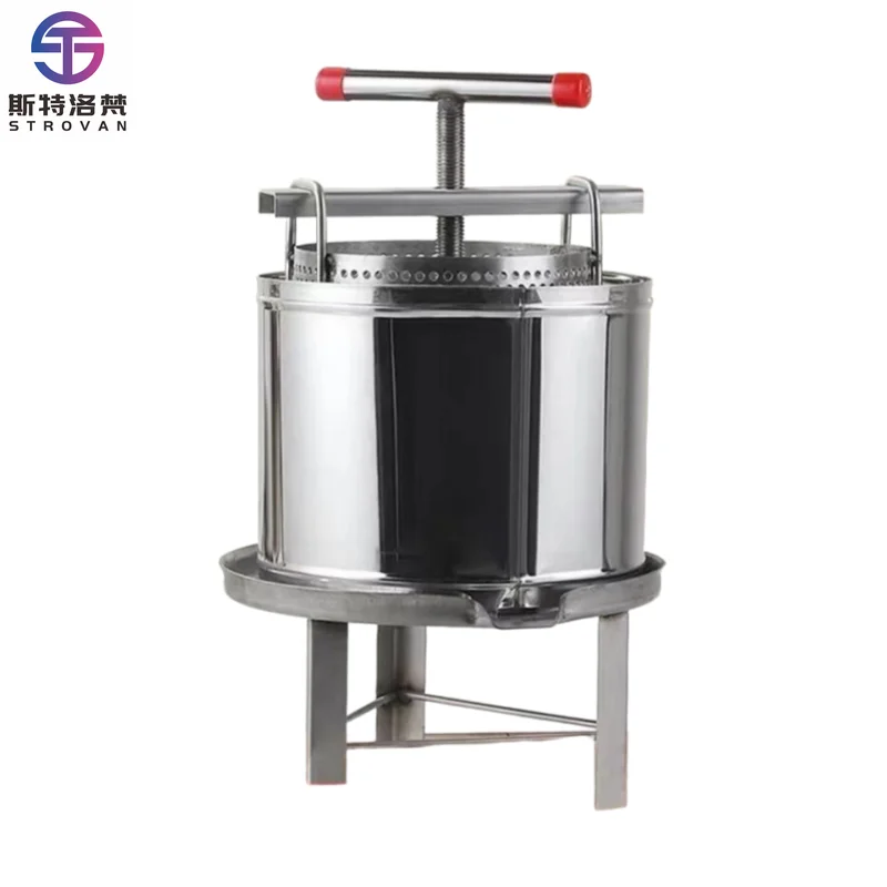 Stainless Steel Honey Press New Condition Extractor for Honey Sugar Wax Squeeze Juice Bee Juicer