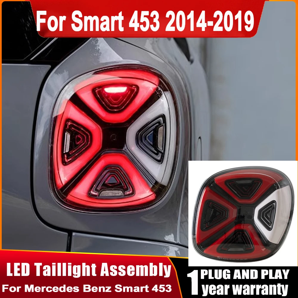 

2PC LED Taillights For Mercedes Benz Smart 453 Fortwo Forfour 2014-2019 Turn Signal Lights foglight Welcome Lamp Car Accessories