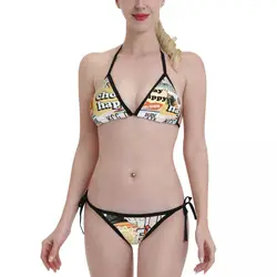 Summer Collage Sexy Bikini Women's Swimwear Women's Swimwear Swimwear Beachwear