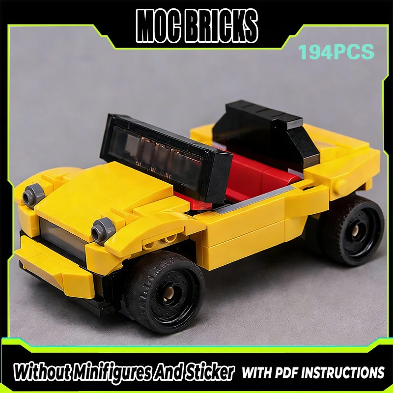 

City Car Model MOC Building Bricks Sand Yellow Off-Road Vehicle Modular Technology Gifts Holiday Assemble Children Toys Suit