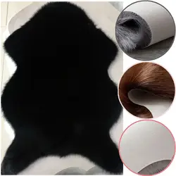 40x60cm New Carpet Plush Soft Sheepskin Bedroom Carpet Imitation Wool Pad Long Hair Bedside Mat Sofa Cushion Rugs Fur Carpet
