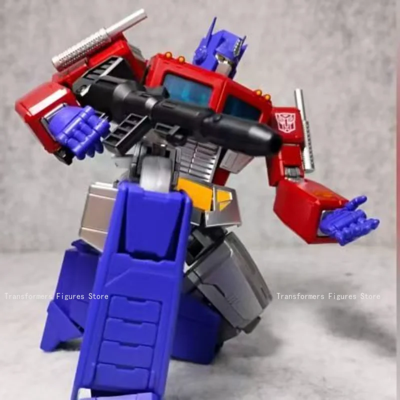 새로운 Transforma 로봇 사전 조립 장난감 AMK Optimus Prime G1 영화 만화 액션 피규어 애니메이션 움직일 수있는 모델 인기 선물