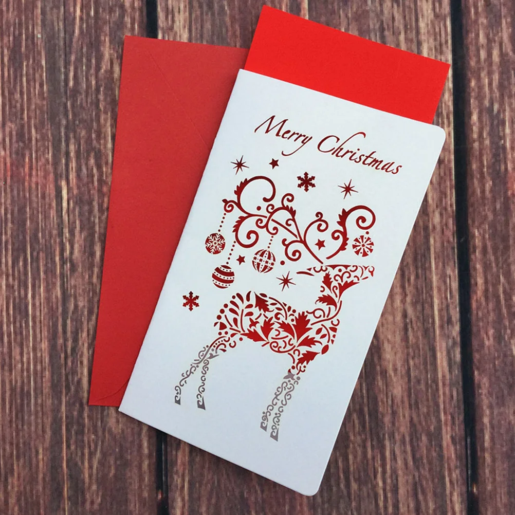 

4 PCS Greeting Cards Scented Christmas Small Creative Three-dimensional Festival