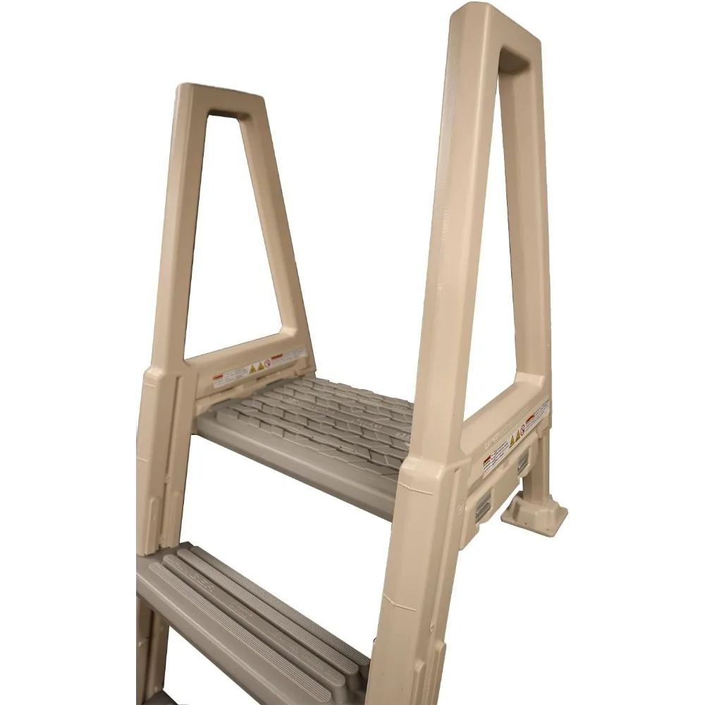 조절 가능한 데크용 수영장 사다리, 높이 42-56인치, 고강도