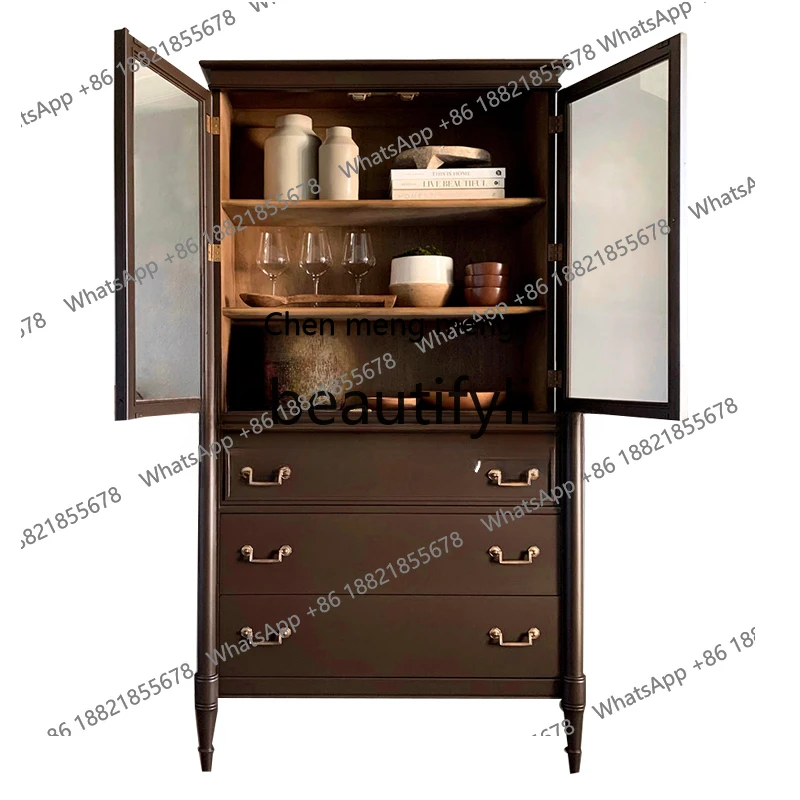 

Locker/Neoclassical Multifunctional Solid Wood Bookcase/Locker/CustomizableH