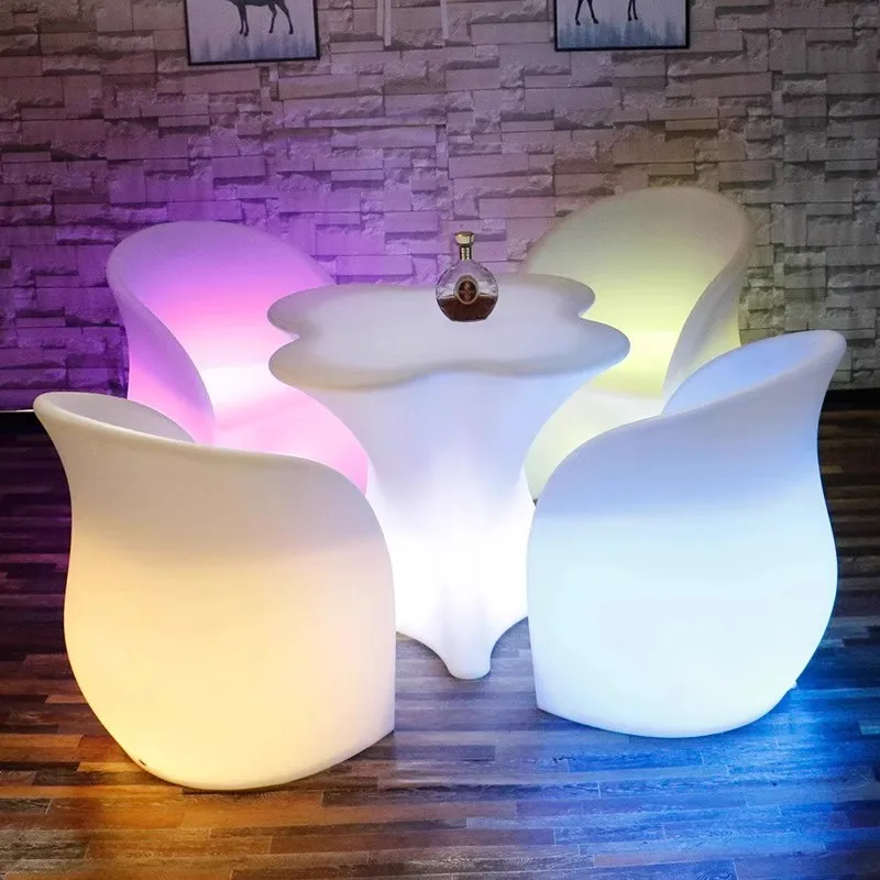 

Night club bar lounge furniture nightclub illuminated waterproof led bar table led furniture high top cocktail tables for bar