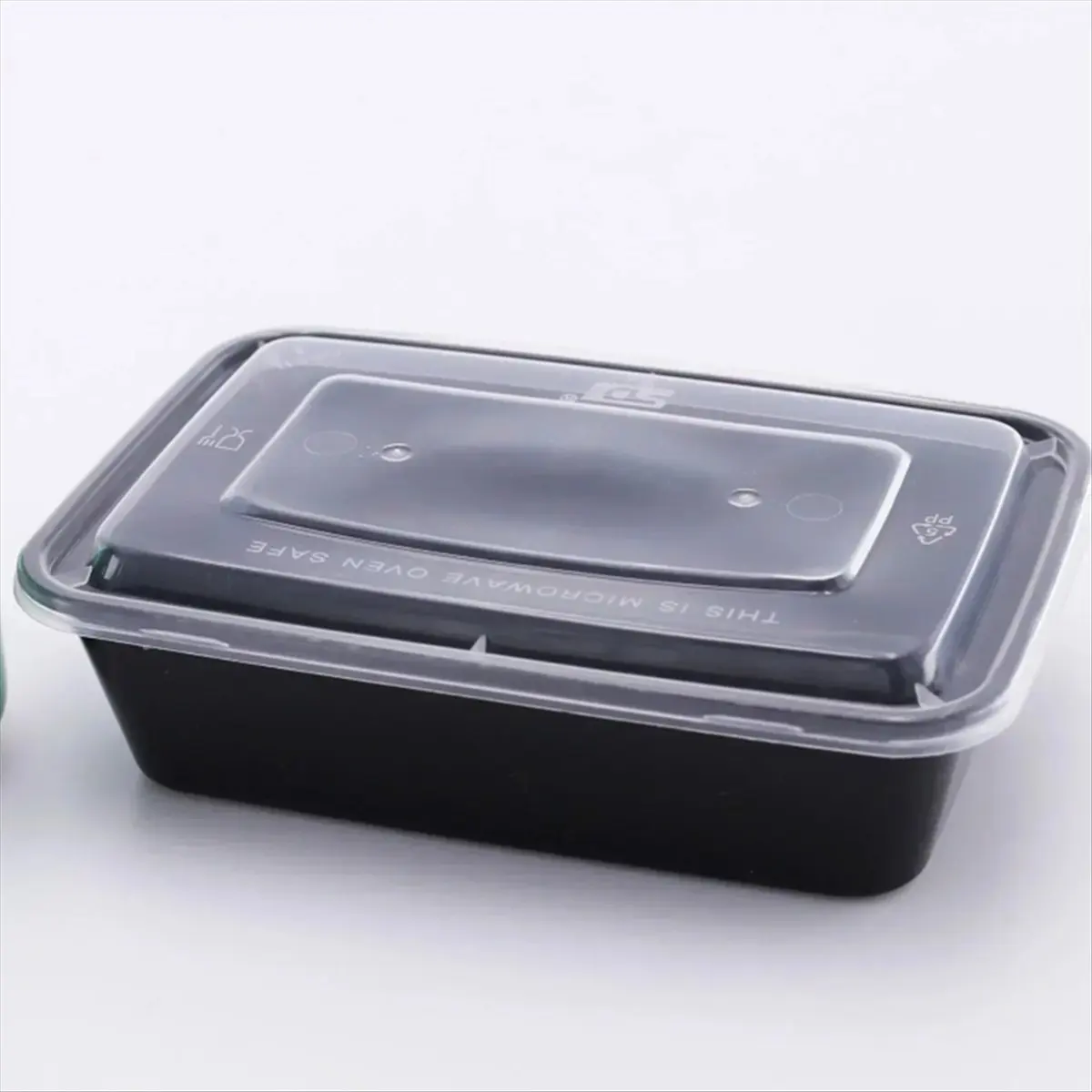NOCM 1000ml Thick Disposable Takeaway Lunch Box Tableware Can Be Microwave Heated Rectangular Plastic Bowl Food Packaging Box