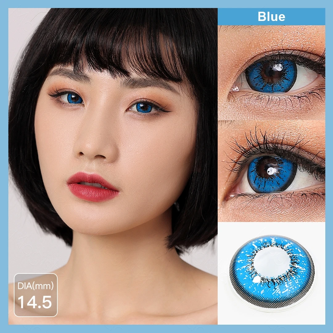 Color Contact Lenses For Eyes Anime Cosplay Colored Lenses Blue Red Multicolored Lenses Contact Lens Beauty Pupils