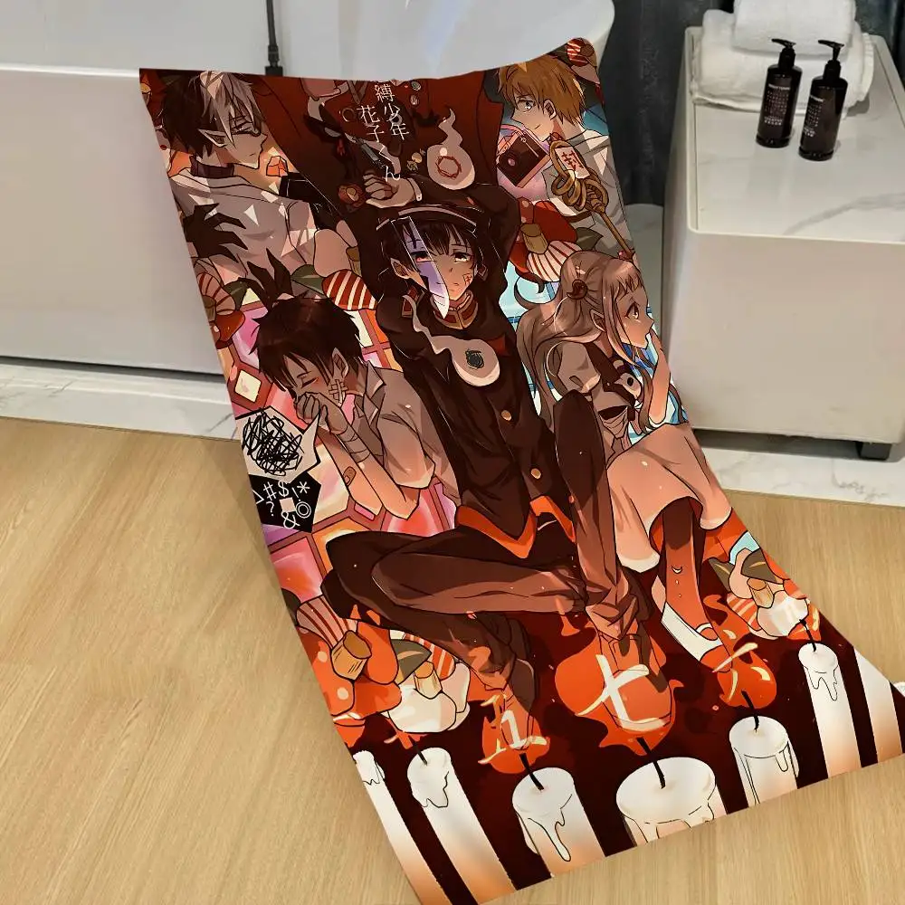 Anime Toilet Bound Hanako Kun Microfiber Blanket Quick Drying Beach Towels Oversized Printing Super Absorbent Pool Towel Blanket