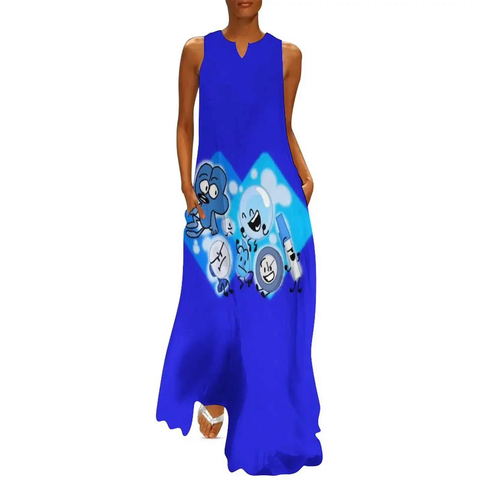 BFDI True Blue Friends Персонажи Длинное платье вечерние платья роскошные длинные платья 2025 длинное платье женская одежда