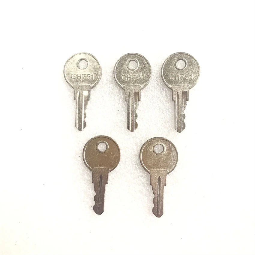 

5PCS Universal Key CH751 for Boats Display Cases Storage Lockers T-Handles RV Storage Doors Push Locks