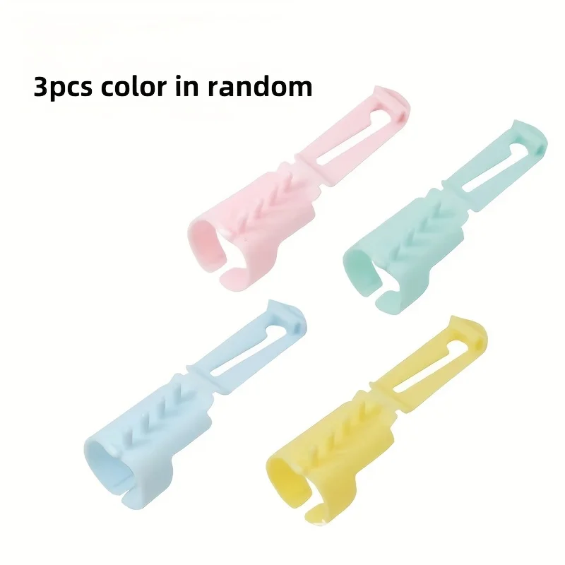 3pcs color random knitting yarn organizer DIY knitting sweater finger threading device
