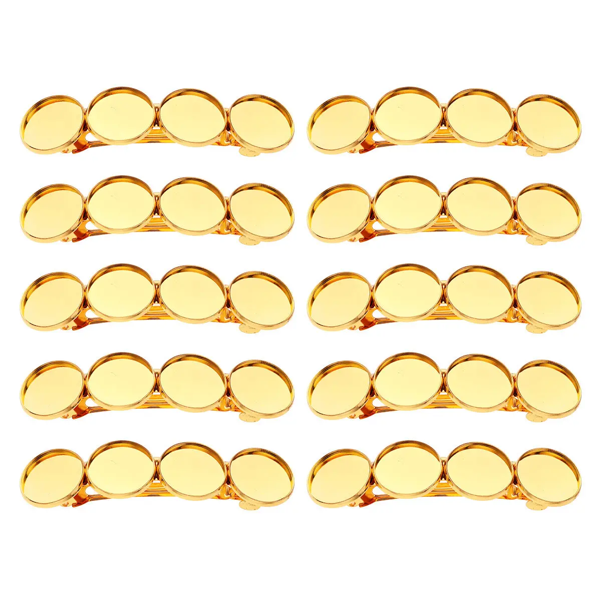 

10 шт. металлических пружинных зажимов для волос, аксессуары для рукоделия, для создания головных уборов, набор для творчества, стильные украшения для волос