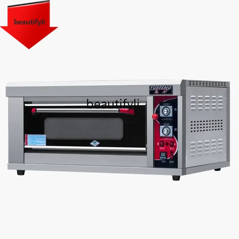 

A61 Gas oven commercial baking large capacity cake bread pizza one layer two plates baking oven liquefied gas