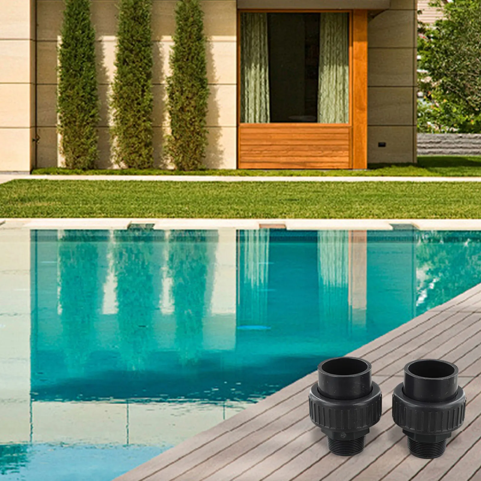 

Комплект для установки и обслуживания бассейнов: соединитель для ПВХ-бассейнов с наружной резьбой, универсальное применение