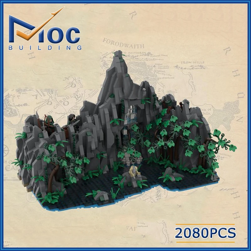 Ring Movie Series Scene UCS The Forbidden Pool Model MOC Building Blocks Creative Collection Toys DIY Assembly Bricks Xmas Gifts