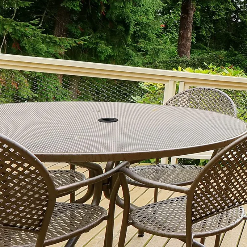 4Pieces Patio Table Umbrella Hole Ring Umbrella Cone Umbrella Stabilizer Sleeve For 2 To 2.5 Inch Patio Table Hole